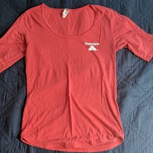 Official State Farm short sleeve scoop neck tee